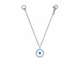 Mother of Pearl Evil Eye Disc Watch Charm