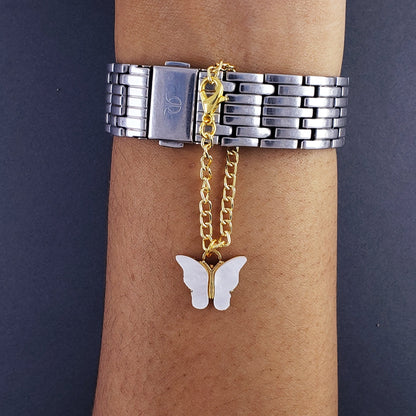 Mother of Pearl Butterfly Watch Charm