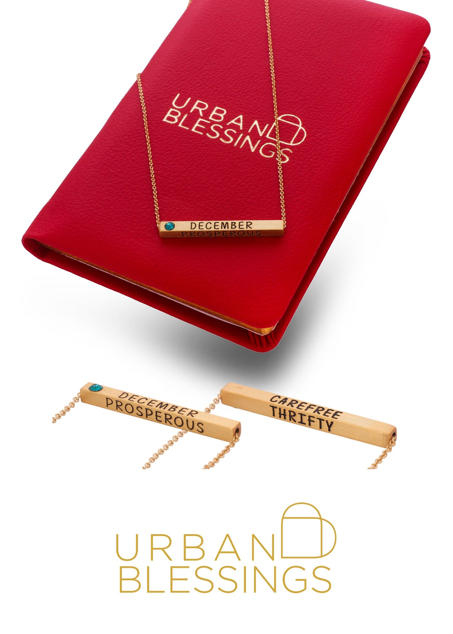 22k Gold Plated Birthmonth Engraved Bar Necklace - Jan to Dec - Bansri Design 