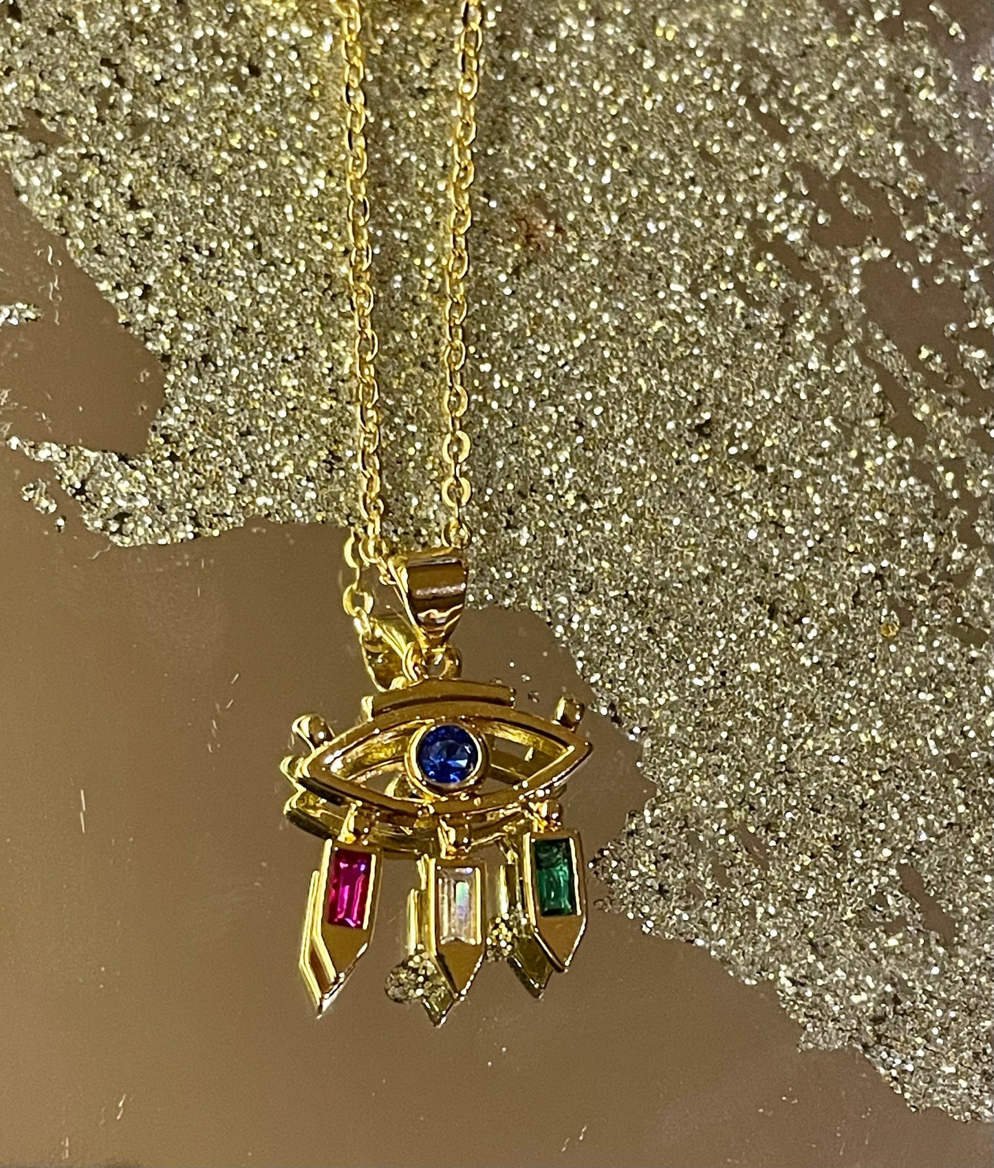 Evil Eye Multi Stone Watch Charm