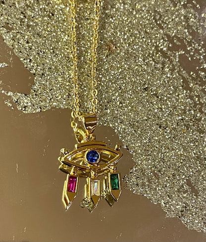 Evil Eye Multi Stone Watch Charm
